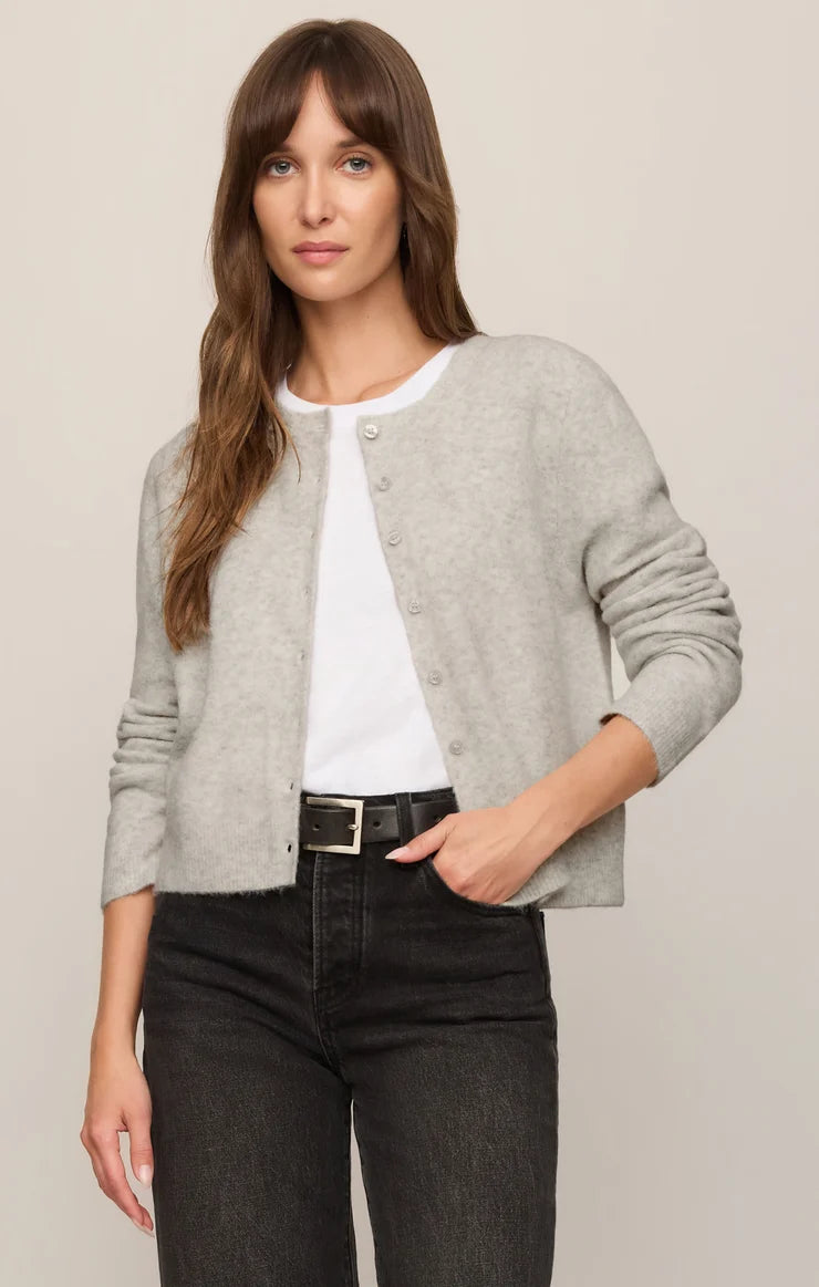 The Medina Cardigan - Feather Grey