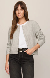 The Medina Cardigan - Feather Grey