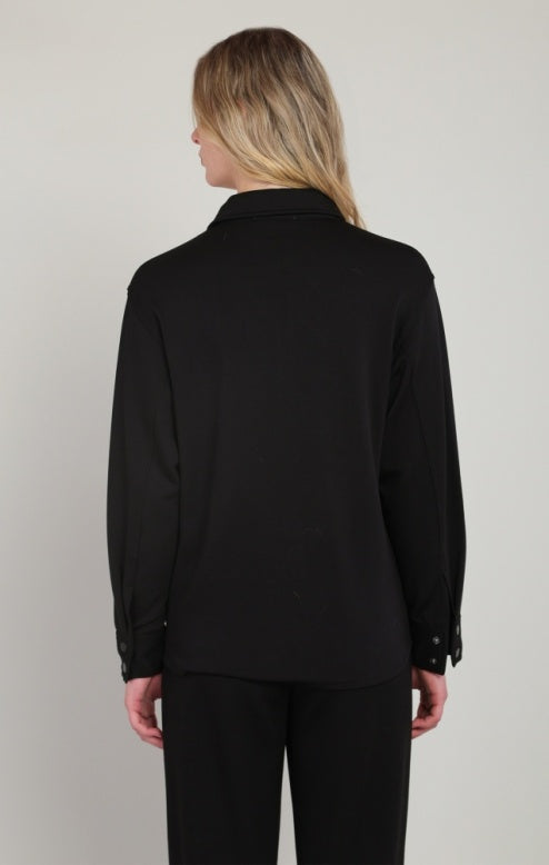 The Bronte Scuba Shirt - Black
