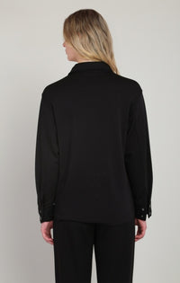 The Bronte Scuba Shirt - Black