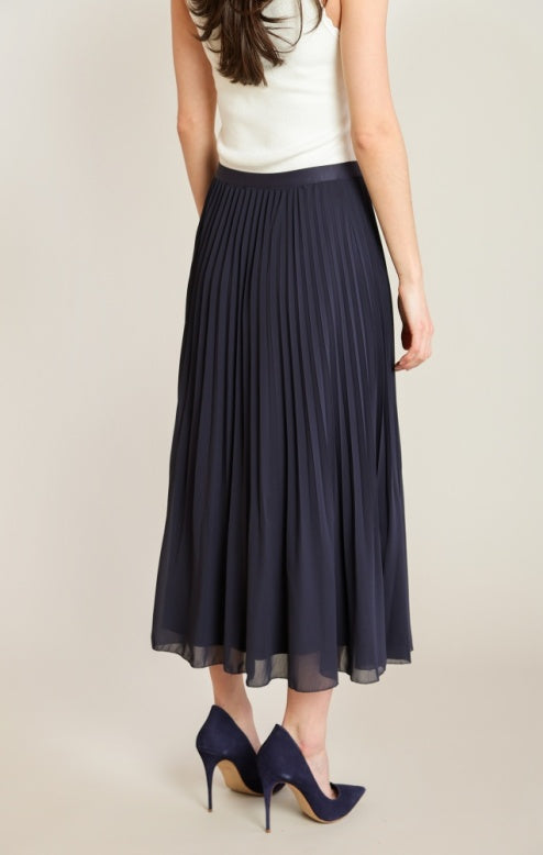 The Atlas Pleated Midi Skirt