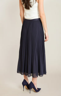 The Atlas Pleated Midi Skirt