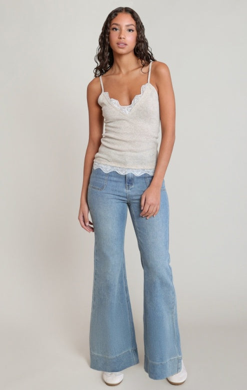 The Hilda Lace Trim Cami