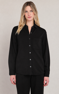 The Bronte Scuba Shirt - Black