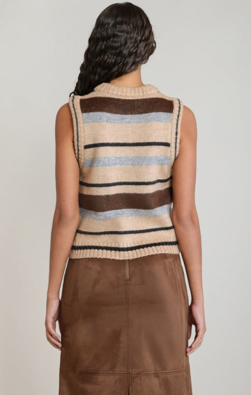 The Imogen Striped Sweater Vest
