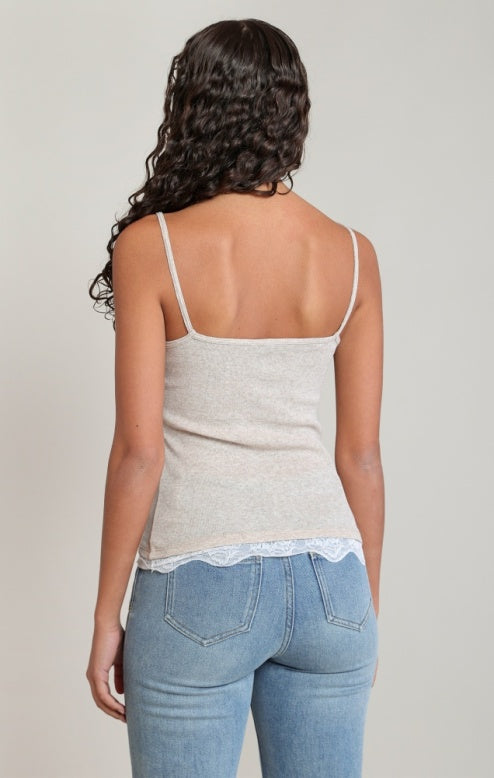 The Hilda Lace Trim Cami