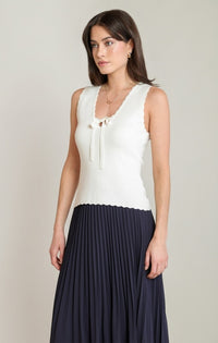 The Cillian Scalloped Knit Tank
