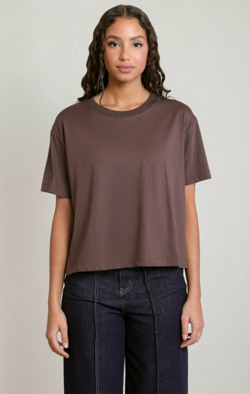 The Luca Essentials Tee - Brown