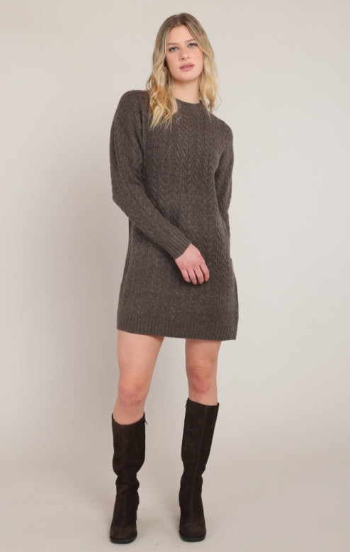 The Avianna Cable Knit Dress