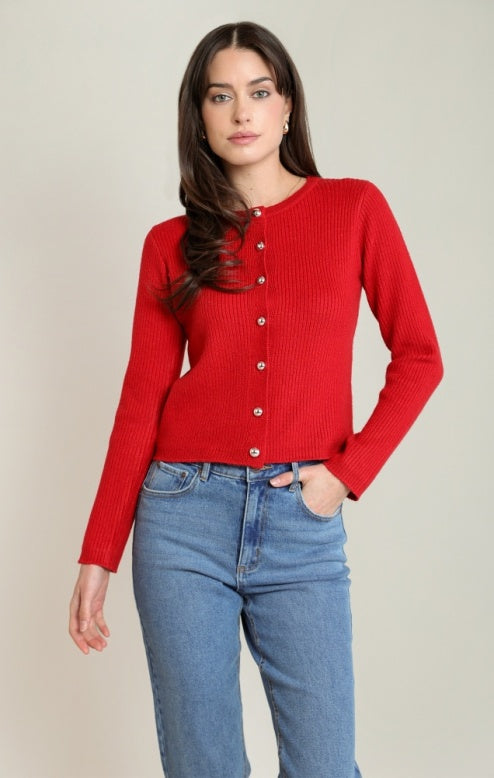 The Loretta Button Cardigan