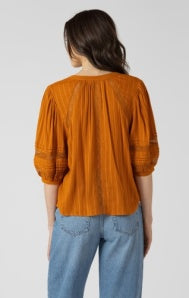 The Golden Hour Pintuck Blouse