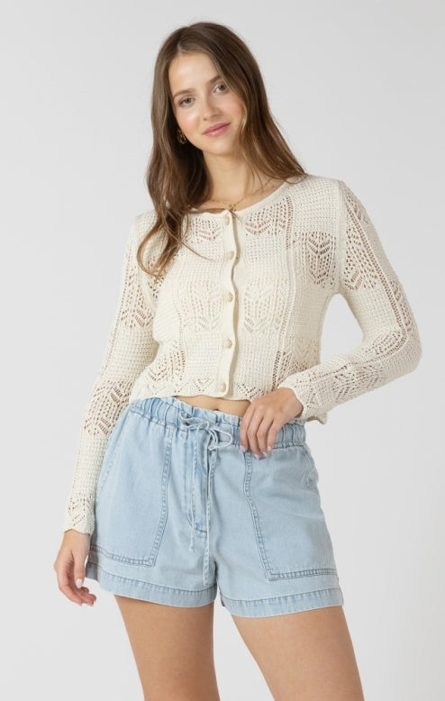The Lara Pointelle Cardi