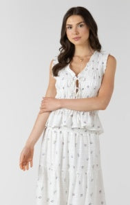 The Inez Front Tie Top