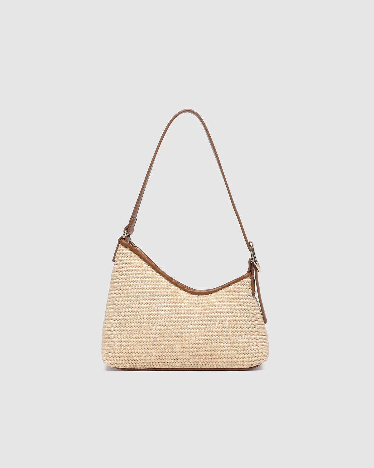 The Amelia Shoulder Bag - Raffia Tan